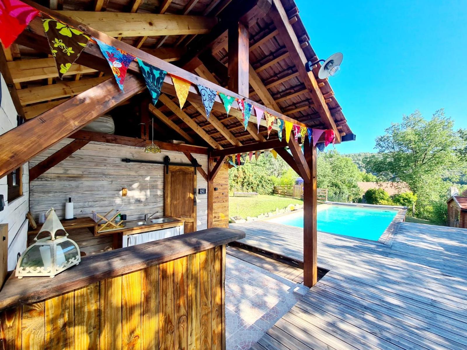 La Roulotte Du Coustal, Cajarc, Lot Hotel ภายนอก รูปภาพ